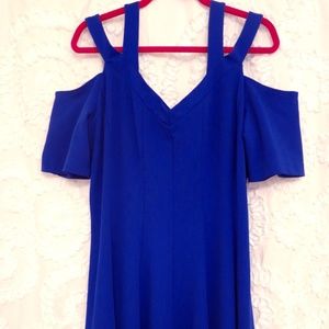 Strappy Shoulder Fit & Flare Dress